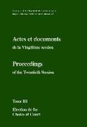 Actes et Documents de la Vingtieme Session / Proceedings of the Twentieth Session