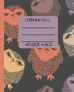 Wide Ruled Composition Book: Adorable Owls Will Keep a Wise Eye on Your Notebook for School, Work, or at Home. Great for a Journal or Schoolwork. E