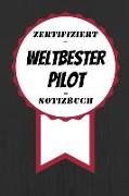 Notizbuch - Zertifiziert - Weltbester - Pilot: Praktisches Öko Buch - A5 - Witzige Geschenkidee - Linienraster