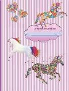 Composition Notebook: Magical Unicorns Cover Wide Ruled 100 Pages Students Teachers Parents Schools