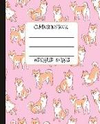 Wide Ruled Composition Book: Incredibly Cute Shiba Inu and Pink Themed Notebook for School, Work, or Home! Keep Your Notes Organized and Your Favor