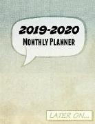 2019-2020 Monthly Planner: Two Year - Monthly Calendar Planner 24 Months from Jan 2019 to Dec 2020 + Yearly and Weekly Planner Comic Design