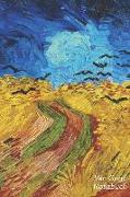 Van Gogh Notizbuch: Kornfeld Mit Krähen - Vincent Van Gogh - Trendy Liniertes Notizbuch - Softcover, 100 Seiten