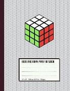 Isometric Graph Paper Notebook: Rubik's Cube - For Students, Engineers, 3D Designers - Large Size (8.5 X 11)