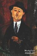 Modigliani Notizbuch: Paul Guillaume - Trendy Liniertes Notizbuch - Softcover, 100 Seiten
