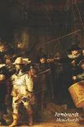 Rembrandt Notizbuch: Die Nachtwache - Rembrandt Van Rijn - Trendy Liniertes Notizbuch - Softcover, 100 Seiten