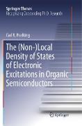 The (Non-)Local Density of States of Electronic Excitations in Organic Semiconductors