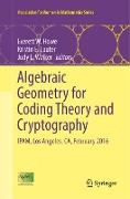 Algebraic Geometry for Coding Theory and Cryptography