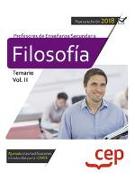 Filosofía : Profesores de Enseñanza Secundaria. Temario II