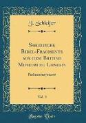 Sahidische Bibel-Fragmente aus dem British Museum zu London, Vol. 3