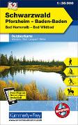 Schwarzwald - Pforzheim - Baden-Baden Bad Herrenalb - Bad Wildbad Nr. 52 Outdoorkarte Deutschland 1:35 000