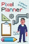 Pixel Planner: Notebook Journal Diary Pixel Designer Grid Paper