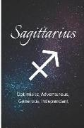 Sagittarius - Optimisitc, Adventurous, Generous, Independant: Zodiac Sign Journal Small Lined Composition Notebook, 6 X 9 Blank Diary