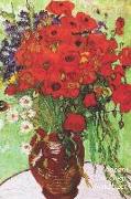 Vincent Van Gogh Notizbuch: Stillleben, Vase Mit Margeriten Und Mohnblumen - Perfekt Für Notizen - Modisches Tagebuch - Ideal Für Die Schule, Stud