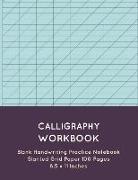 Calligraphy Workbook: Blank Handwriting Practice Notebook Slanted Grid Paper 100 Pages 8.5 X 11 Inches (Volume 4)