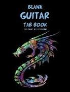 Blank Guitar Tab Book: 120 Pages 8,5 X 11 Inches