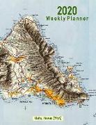 2020 Weekly Planner: Oahu, Hawaii (1954): Vintage Topo Map Cover