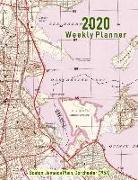 2020 Weekly Planner: Boston: Jamaica Plain, Dorchester (1954): Vintage Topo Map Cover