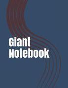 Giant Notebook: Jumbo Notebook, Journal, 500 Pages, 250 Ruled Sheets