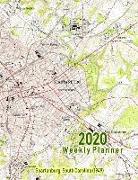 2020 Weekly Planner: Spartanburg, South Carolina (1949): Vintage Topo Map Cover