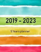 5 Years Planner: 2019-2023 Five Year Calendar, 60 Months Schedule and Organizer