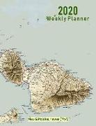 2020 Weekly Planner: Maui & Molokai, Hawaii (1954): Vintage Topo Map Cover
