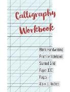 Calligraphy Workbook: Blank Handwriting Practice Notebook Slanted Grid Paper 100 Pages 8.5 X 11 Inches (Volume 7)