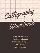 Calligraphy Workbook: Blank Handwriting Practice Notebook Slanted Grid Paper 100 Pages 8.5 X 11 Inches (Volume 8)