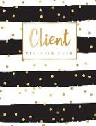 Client Tracking Book: Hairstylist Client Data Organizer Log Book with A - Z Alphabetical Tabs - Personal Client Record Book Customer Informa