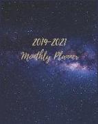 2019-2021 Monthly Planner: Beautiful Night Stars, Sky and Space 3 Year Calendar Planner 36 Months Planner, Monthly Calendar Planner 2019-2021 Mon