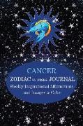 Cancer Zodiac 30 Week Journal: Weekly Inspirational Affirmations and Images to Color
