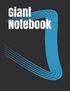 Giant Notebook: Jumbo Notebook, Journal, 500 Pages, 250 Ruled Sheets