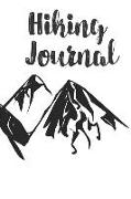 Hiking Journal: Hiking Trail Logbook to Keep Track of Your Hikes with Mountain Range on Front and Back Cover