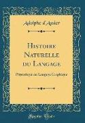 Histoire Naturelle du Langage