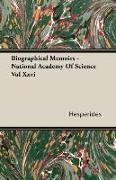 Biographical Memoirs - National Academy of Science Vol XXVI