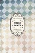 Chess Games Scorebook 100 Games 50 Moves: Record Score Log Book Tournament Tracking