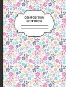 Composition Notebook: College Ruled Narrow Line Comp Books for School - Pretty Abstract Flowers