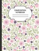 Composition Notebook: College Ruled Narrow Line Comp Books for School - Spring Tulips