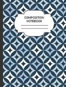 Composition Notebook: College Ruled Narrow Line Comp Books for School - Stippled Morrocan Shapes