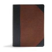 CSB Study Bible, Black/Brown Leathertouch: Faithful and True