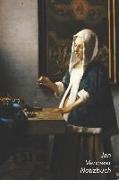 Jan Vermeer Notizbuch: Frau Mit Waage - Ideal Für Die Schule, Studium, Rezepte Oder Passwörtern Zu Schreiben - Perfekt Für Notizen - Modische