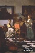Jan Vermeer Notizbuch: Das Konzert - Modisches Tagebuch - Ideal Für Die Schule, Studium, Rezepte Oder Passwörtern Zu Schreiben - Perfekt Für