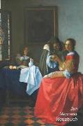 Jan Vermeer Notizbuch: Das Mädchen Mit Dem Weinglas - Perfekt Für Notizen - Modisches Tagebuch - Ideal Für Die Schule, Studium, Rezepte Oder