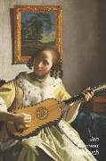 Jan Vermeer Notizbuch: Die Gitarrenspielerin - Ideal Für Die Schule, Studium, Rezepte Oder Passwörtern Zu Schreiben - Perfekt Für Notizen - M