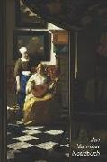 Jan Vermeer Notizbuch: Der Liebesbrief - Perfekt Für Notizen - Modisches Tagebuch - Ideal Für Die Schule, Studium, Rezepte Oder Passwörtern Z