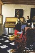 Jan Vermeer Notizbuch: Die Musikstunde - Ideal Für Die Schule, Studium, Rezepte Oder Passwörtern Zu Schreiben - Perfekt Für Notizen - Modisch
