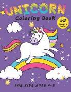 Unicorn Coloring Book: 50 Unique Designs for Kids Ages 4-8