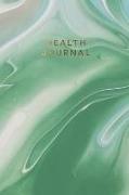 Health Journal: Green Marble Workbook for Women and Girls &#9733, 100 Days of Health Journaling &#9733, Log Your Sleep, Food, Exercise