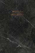 Health Journal: Black Marble Workbook for Men and Women &#9733, 100 Days of Health Journaling &#9733, Log Your Sleep, Food, Exercise a