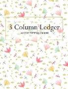 3 Column Ledger Accounting Book: Accounting Journal Entry Book, Bookkeeping Ledger Account Book for Small Business
